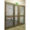 fire glass door