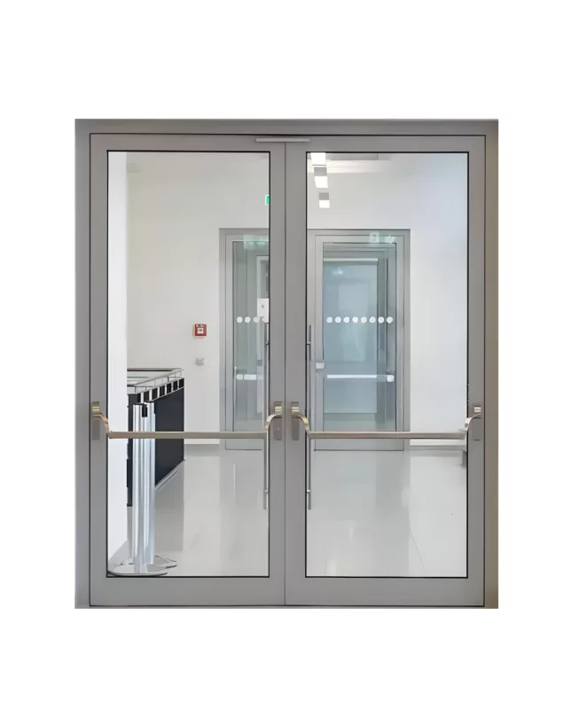 fire glass door