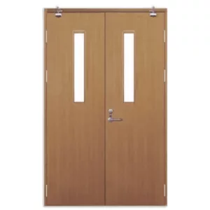 wooden fire door