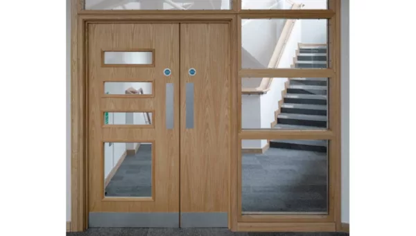 wooden fire door