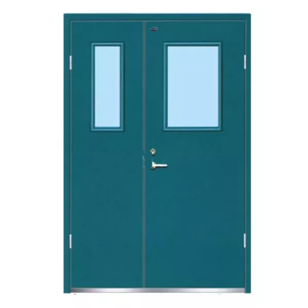 UL Certified Steel Fire Door with Unequal Leaves