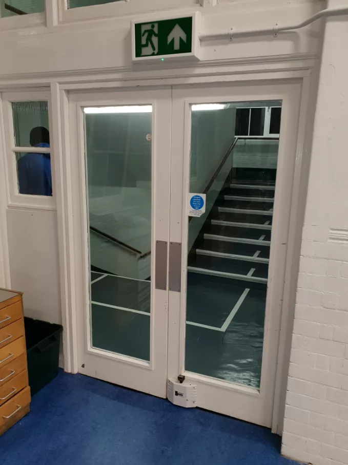 UL glass fire door