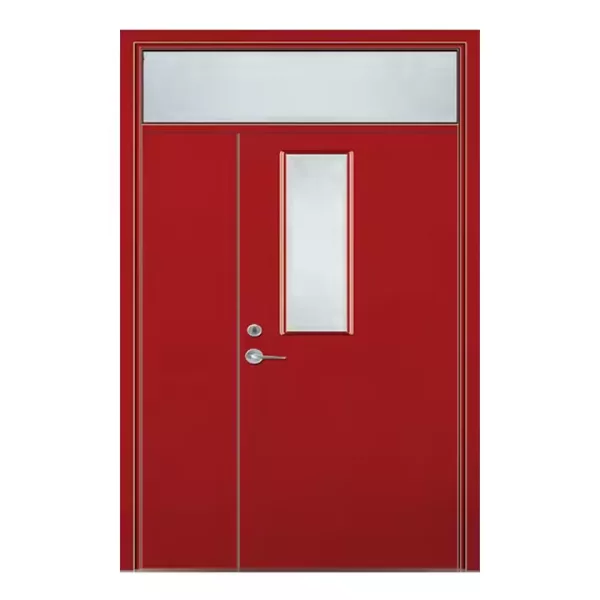 UL Certified Steel Fire Door with Unequal Leaves