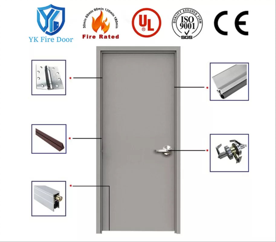 steel fire door with UL,CE marks