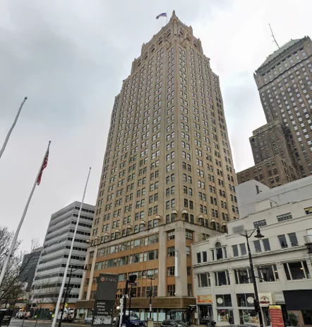 apartment redevelopment fire door project in Newark, New Jersey