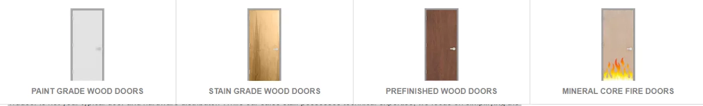 commercial wooden doors